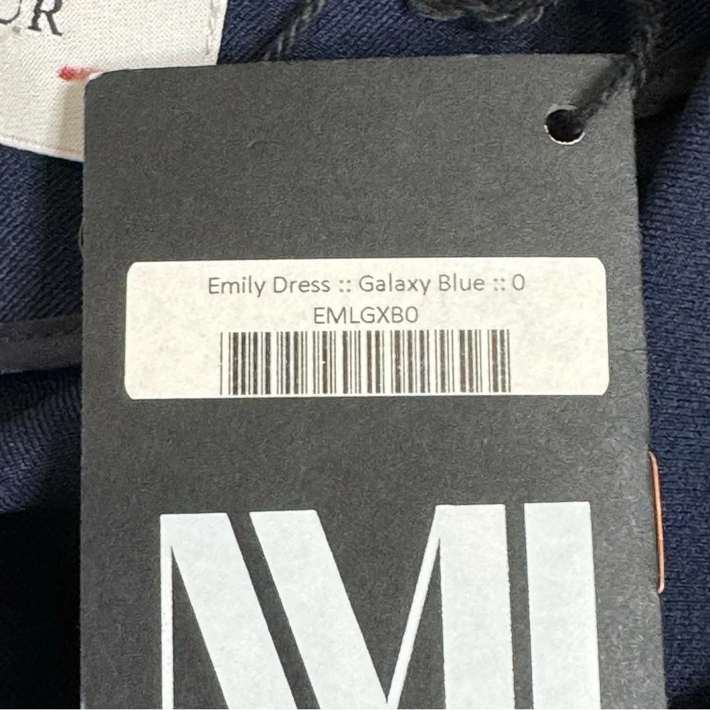NWT MM LaFleur The Emily Dress - WonderTex in Galaxy Blue Sz 0 - Picture 6 of 16